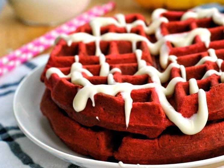 Red Velvet Protein Valentine wafels