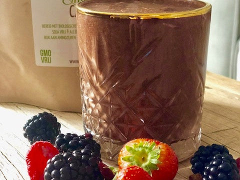 Chocolade proteïne smoothie