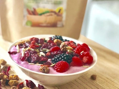 Bosvruchten proteïne smoothie bowl