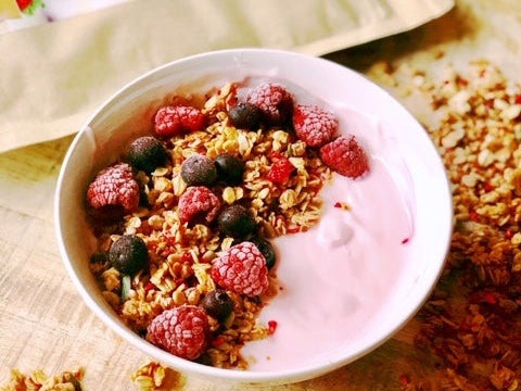 Aardbeien smoothie bowl