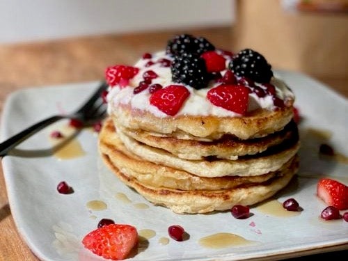 Fluffy Vegan Protein Pannenkoeken